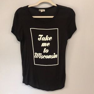 Take me to wisconsin T-shirt. Small.